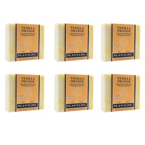 Plantlife Vanilla Orange Bar Soap – Moisturizing, Soothing, Handcrafted, Plant-Based – Made in California, 4oz - 1 of 2