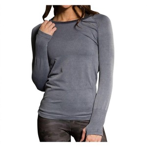 Women's Seamless Stonewash Long Sleeve Top - onzie - 1 of 2