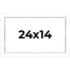 PosterPalooza | Modern Shadow Box 1" Depth White Picture Frame - UV Acrylic, Backing Board, Hanging Hardware - 2 of 4