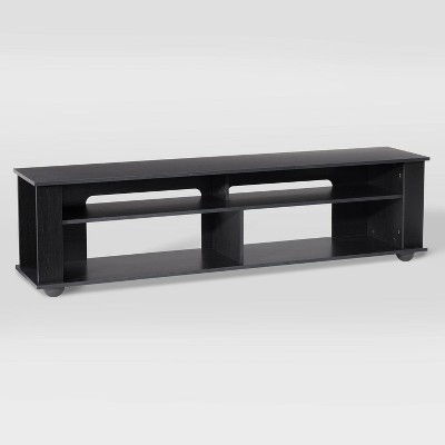 Bakersfield Ravenwood Black Contemporary TV Stand, 74"