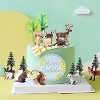 20-Piece Realistic Forest Animal Figurine Set, Plastic Miniature Wildlife Toys & Cake Topper for Kids Toddlers - 3 of 4