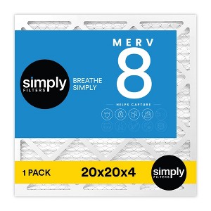 Simply Air Filter, MERV 08, MERV 11, MERV 13, 1 Pack, Furnace Air Filter for HVAC - 1 of 4