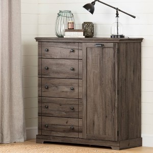 Lilak Door Chest with 5 Drawers - South Shore - 1 of 4