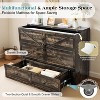 AMERLIFE Murphy Bed with Storage& Charging Station, Farmhouse Cabinet Bed, Noise-Free, for Guest Room, Apartment, or Office - 3 of 4
