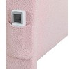 APRILSOUL Pink Twin Upholstered Bed Frame - Trundle, Teddy Fabric,  Headboard Pocket - 3 of 4