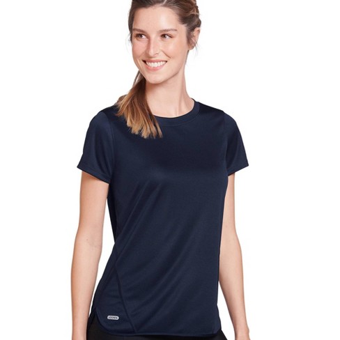 Jockey Women Hi-lo Performance Tee L Blue Velvet : Target