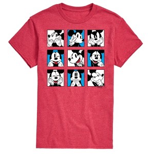 Men's - Disney - Mickey Faces Short Sleeve Graphic T-Shirt - 1 of 4