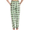 Just Love Womens Buffalo Plaid Knit Jersey Pajama Pants - Buffalo Check Jogger PJ Bottom - 3 of 3