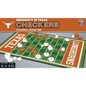 MasterPieces Officially licensed NCAA Texas Longhorns Checkers Board Game for Families and Kids ages 6 and Up