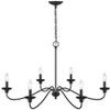 Millennium Lighting Delvona 6 - Light Chandelier in  Matte Black - 4 of 4