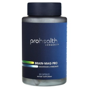 ProHealth Longevity Brain-Mag Pro, Magnesium L-Threonate, 90 Capsules (48 mg per Capsule) - 1 of 2