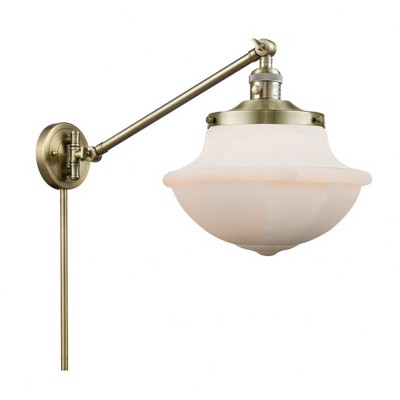 Oxford - 1 Light Swing Arm Wall Sconce In Traditional Style-13 Inches Tall and 11.75 Inches Wide