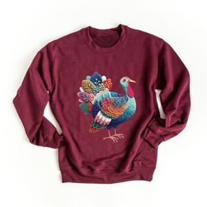 Turkey Patchwork Print - Women's Graphic Sweatshirt - 1 of 4