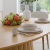 Lirago dinning table set of 4 67"L*33.5"W*30"H- Natural Wood Finish - 4 of 4