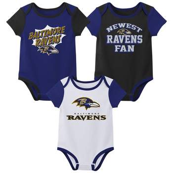 NFL Baltimore Ravens Infant Boys' 3pk Bodysuit