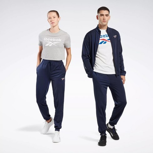 Navy Blue Reebok Track Pants