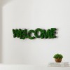 Sevobal Wall Art Welcome Letter Moss Decor Blending Charm And Natural Freshness Elegantly For Stylish Entrywa, Green, 44.8"*13.5"*4.6" - 4 of 4