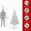 Snow Flocked Christmas Tree, Artificial Holiday Tree with 233 Tips, Full Shape, Metal Stand 4FT – Perfect for Home, Office, Apartment Decoration - 2 of 4
