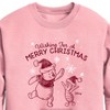 Boys' - Winnie the Pooh - Pooh & Piglet Wishing for a Merry Christmas Graphic Long Sleeve Fleece Sweatshirt - 2 of 3