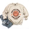 Simply Sage Market S.W.Smiley You're Doing Amazing Smiley Face Sweatshirt - 3 of 4