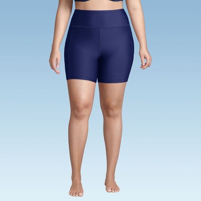 Lands' End Women's 6" High Waisted Bike Swim Shorts