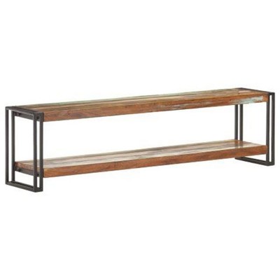 vidaXL TV Cabinet Mixed color finish Solid reclaimed wood, Iron