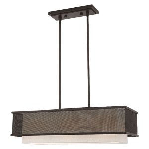 Livex Lighting Braddock 3 - Light Chandelier in  Bronze - 1 of 4