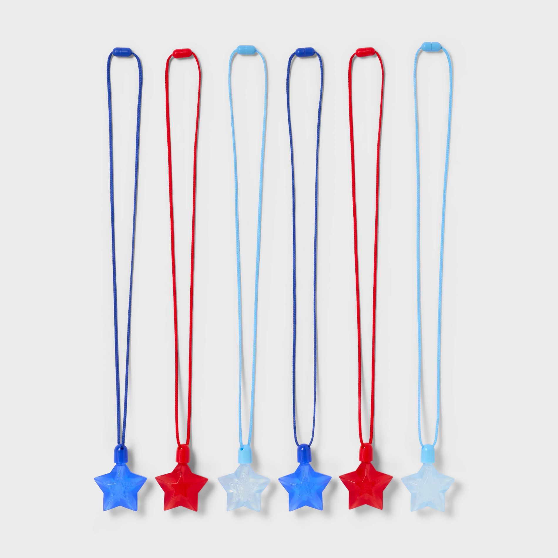 6ct 4th of July USA Star Bubble Necklace Favor - Spritz™
