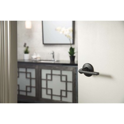 Matte Black Latitude Passage Door Lever