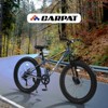 Aukfa 24-Inch Fat Tire Mountain Bike for Adults/Teens, 7-Speed Shimano, Dual Disc Brakes, Front Suspension, Steel Frame, Trail & City Ride,Multicolor - 3 of 4