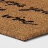 1'6"x2'6" Hope You Brought Wine Coir Doormat Tan/Black - Threshold™ - image 2 of 3