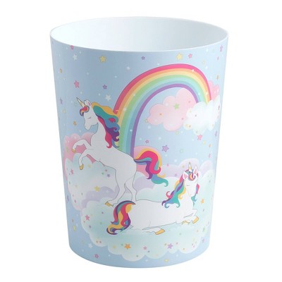 Unicorn and Rainbow Wastebasket - Allure Home Creations