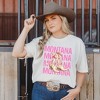 Simply Sage Market Women's Coquette Montana Cowgirl Boots Short Sleeve Garment Dyed Tee - 2 of 3