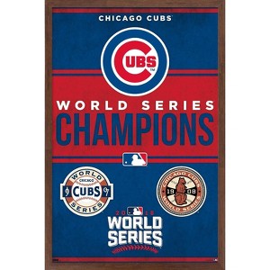 Trends International MLB Chicago Cubs - Champions 23 Framed Wall Poster Prints - 1 of 4