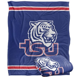 Tennessee State University Primary Logo Silky Touch Blanket White 50x60 - 1 of 4