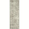 Vintage Traditional Washable Area Rug - Foldable Thin Non-Slip Carpet, Distressed Floral Print Kitchen Accent Mat for Bedroom, Living Room Bathroom - 2 of 4