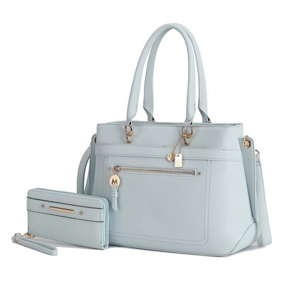 MKF Collection Gardenia Vegan Leather Women’s Tote Bag & Wallet by Mia K