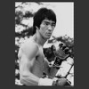 Mens Bruce Lee Black and White Photo T Shirt - 2 of 4