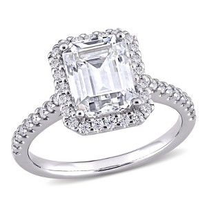 EVERLY JEWELRY  |   10K White Gold 2 7/8 CT DEW Created Moissanite-White Fashion Ring - 1 of 4