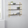 FONTOI 3 Tier Floating Storage Shelves Wall Mounted, Hanging Shelf for Books and Collectibles, Brown, 24"*27"*6" - 4 of 4