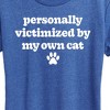 Women's - Instant Message - Victimized By My Cat Short Sleeve Graphic T-Shirt - 2 of 4