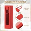 Unique Bargains Thick Kraft Paper Wine Gift Bags 13.7" x 3.7" x 3.5" 6 Pcs - 3 of 4