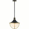 Crystorama Lighting Atlas 3 - Light Pendant in  Matte Black/Textured Gold - 4 of 4