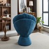 FURNIinspire Accent Chair Oversized Swivel Accent Chair 360 Swivel Barrel Chair Papasan Chair For Living Room Bedroom, Blue, 36.62"*24.80"*17.32" - 2 of 4