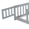 Kumasinova Full Size Floor Bed with Fence and Door,Rubber Wood Floor Bed with Safety Guardrails,Montessori Floor Bed for Kids,Girls,Boys - 4 of 4