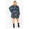 Women's Plus Size Blakely Print Dress - black | CITY CHIC - 3 of 4