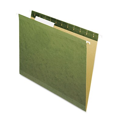 Pendaflex X-Ray Hanging File Folders No Tabs Letter Standard Green 25/Box 4152