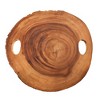 Twine Acacia Wood Cheese Board with Handles, Cheese Platter, Charcuterie board Set, Cheese Tray, Natural Wood - 3 of 4