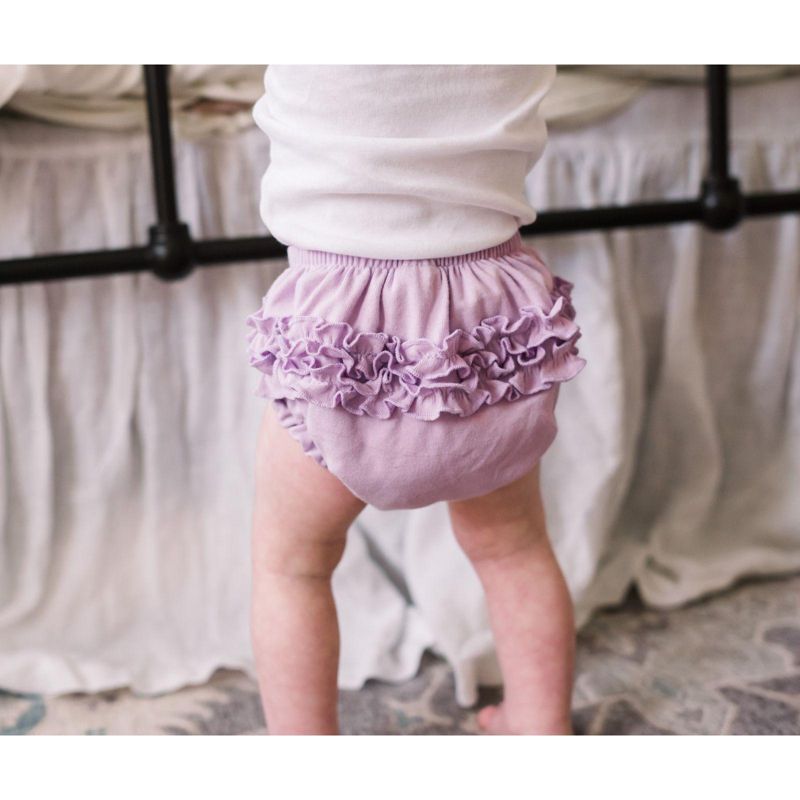City Threads USA-Made Girls Soft Cotton Ruffle Diaper Cover, 3 of 4