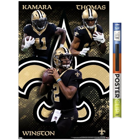 Trends International Printed New Orleans Saints Poster, 22.37 x 34 